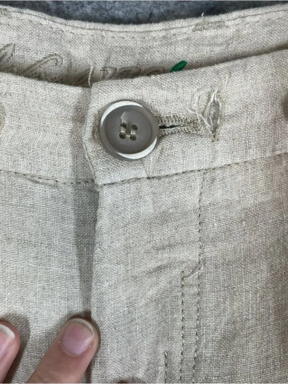 Vintage Linen Pleated Dress Pants Beige 36 Quiet Luxury Trouser Made in Italy